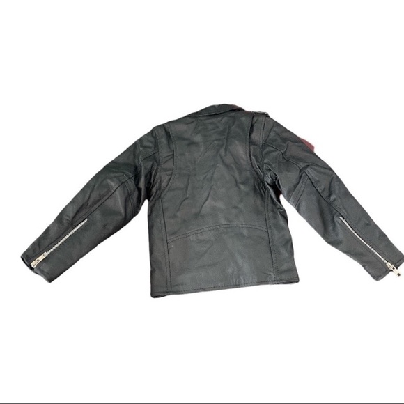 Leather Motorcycle Jacket Size Small fits Extra Small NWT - Picture 2 of 5